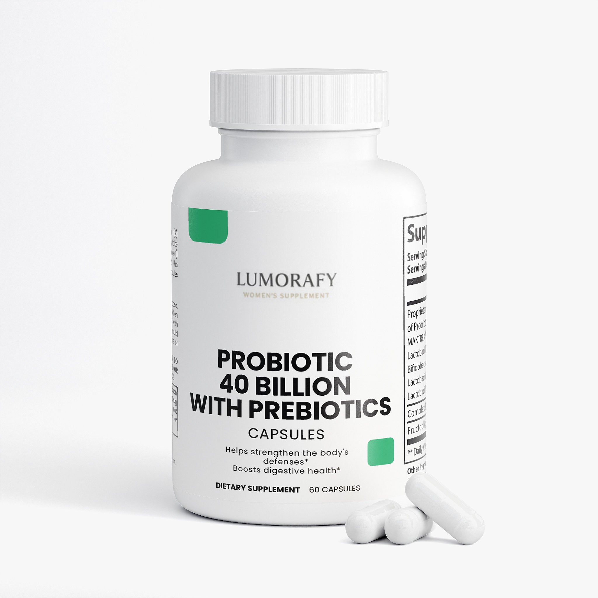 Lumorafy Morning Ritual – Probiotic 40 Billion with Prebiotics